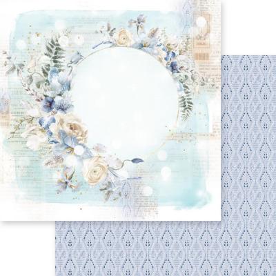 Asuka Studio Dusty Blue Floral Designpapier - Dusty Blue Floral