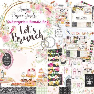 Asuka Studio Kawaii Paper Goods Let's Brunch Designpapiere - Bundle Box