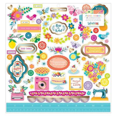 American Crafts Paige Evans Splendid Sticker - Icons & Phrase