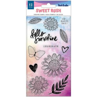 American Crafts Vicki Boutin Sweet Rush Clear Stamps - Sunshine
