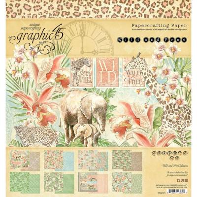 Graphic 45 Wild & Free Designpapiere - Paper Pad