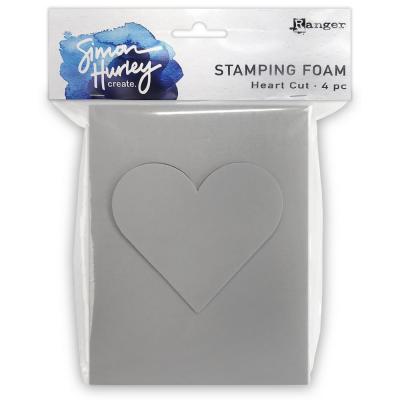 Ranger Simon Hurley Create - Stamping Foam Shapes Heart Cut