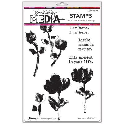 Ranger Dina Wakley Cling Stamps - Moments