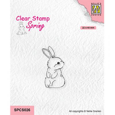 Nellies Choice Clear Stamp - Cute Rabbit