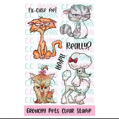 C.C. Designs Clear Stamps - Grouchy Pets