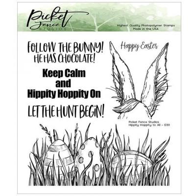 Picket Fence Studios Clear Stamps - Hippity Hoppity To All