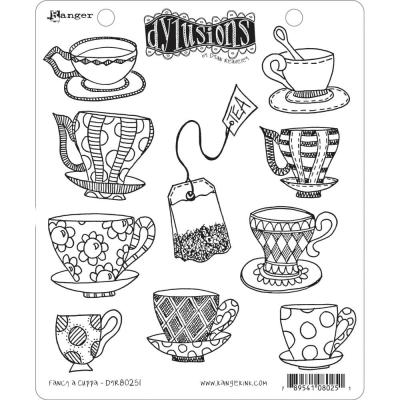 Ranger Dylusions Dyan Reaveley's Cling Stamps - Fancy A Cuppa