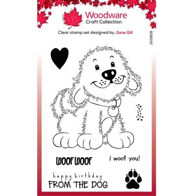 Creative Expressions Woodware Clear Stamps - Singles Fuzzie Friends - Parker The Puppy