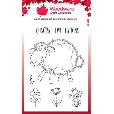 Creative Expressions Woodware Clear Stamps - Singles Fuzzie Friends - Sadie The Sheep