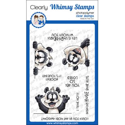 Whimsy Stamps Dustin Pike Clear Stamps - Panda Peekers