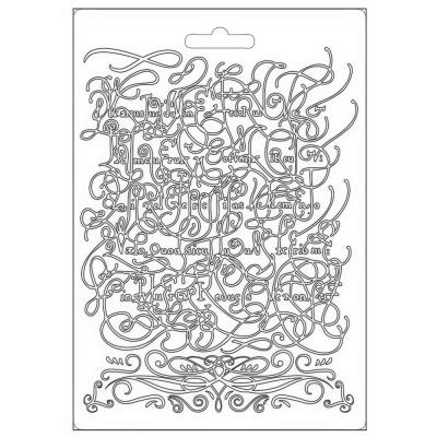 Stamperia Romantic Garden House Soft Mould - Calligraphy