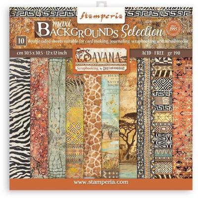 Stamperia Savana Designpapiere - Maxi Backgrounds