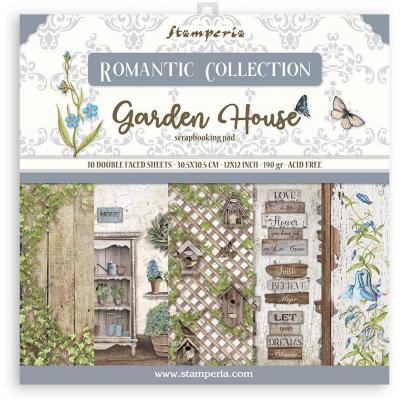 Stamperia  Romantic Garden House Desingpapiere - Paper Pack