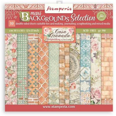 Stamperia Casa Granada Designpapiere - Maxi Backgrounds