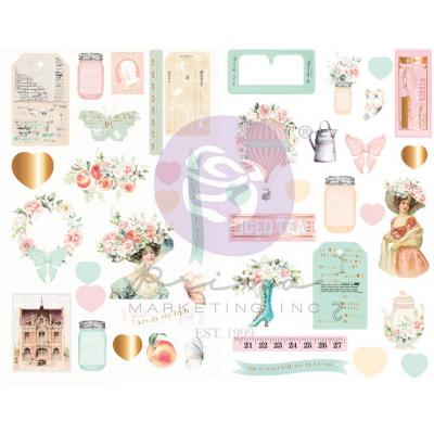 Prima Marketing Peach Tea Sticker - Chipboard Stickers