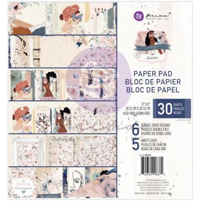 Prima Marketing Indigo Flowers Designpapier - Paper Pad