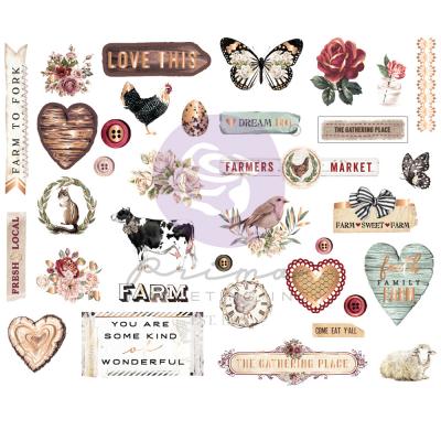 Prima Marketing  Farm Sweet Farm Sticker - Chipboard Stickers