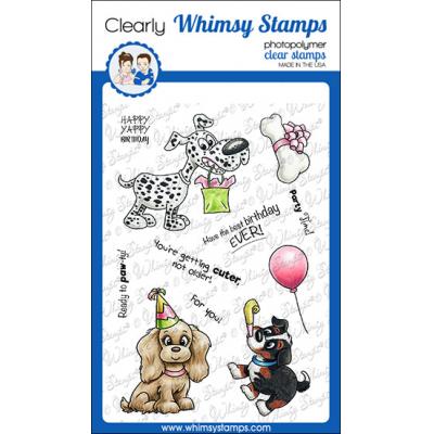 Whimsy Stamps Crissy Armstrong Clear Stamps - Doggie Birthday Party