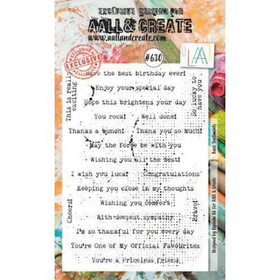 AALL & Create Clear Stamps Nr. 630 -  Basic Sentiments