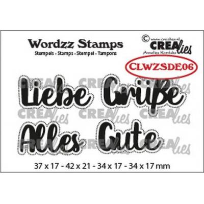 Crealies Clear Stamps - Alles Gute