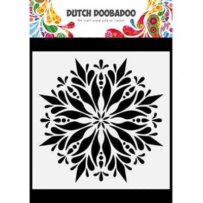 Dutch DooBaDoo Mask Art Schablone - Mandala Square 1
