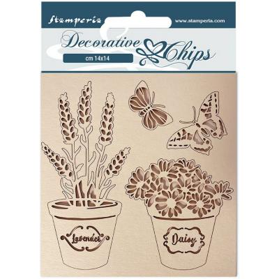 Stamperia Provence Decorative Chips Embellishments - Vases