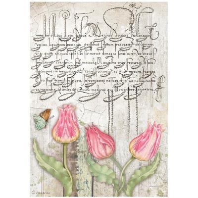 Stamperia Romantic Garden House Rice Paper - Tulips