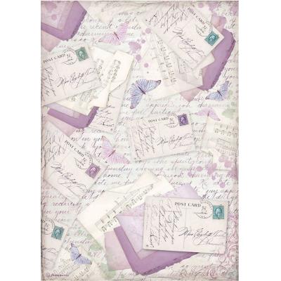 Stamperia Provence Rice Paper - Letters