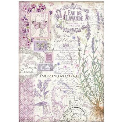 Stamperia Provence Rice Paper - EauDe Lavande