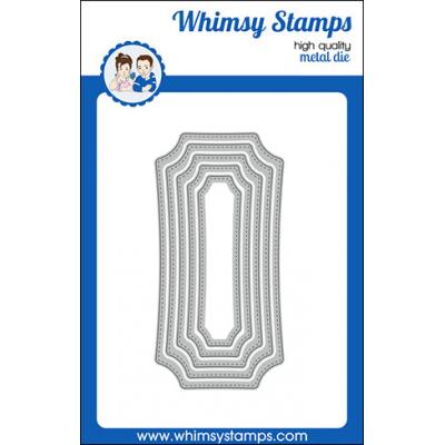 Whimsy Stamps Denise Lynn And Deb Davis Die - Mini Slim Notched Stitched