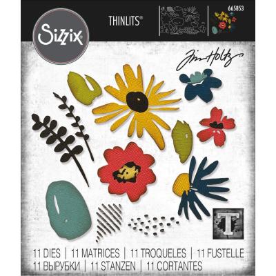 Sizzix Thinlits Die Set - Modern Floristry
