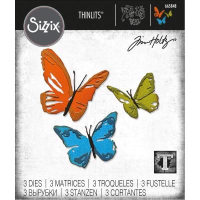 Sizzix Thinlits Die Set - Brushstroke Butterflies