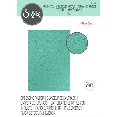 Sizzix By Olivia Rose Textured Fades Embossing Folder - Ornamental Pattern