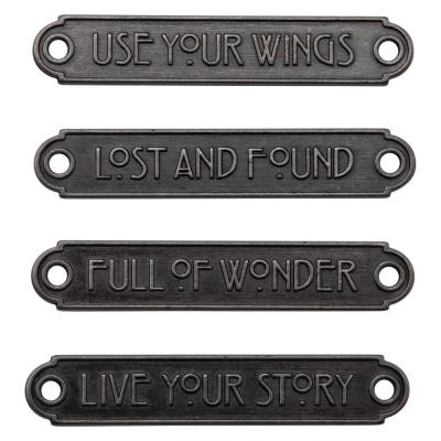 Idea-Ology Tim Holtz Embellishments - Word Plaques