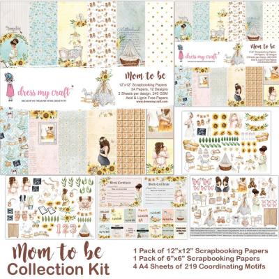 Dress My Craft Mom To Be Designpapiere - Collection Kit