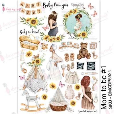 Dress My Craft Mom To Be Transferpapier - Mom To Be I