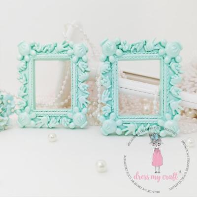 Dress My Craft Embellishments - Micky Frame Turquoise