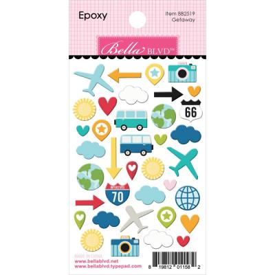 Bella Blvd Time To Travel Sticker - Epoxy Stickers Getaway