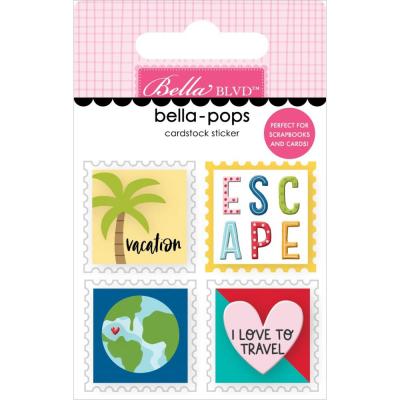 Bella Blvd Time To Travel Sticker - Postage