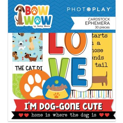 PhotoPlay Bow Wow Die Cuts - Ephemera