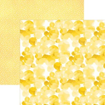 Paper House Watercolor Polka Dots Desingpapier - Yellow