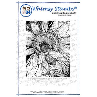 Whimsy Deb Davis Rubber Cling Stamp - Big Bumble