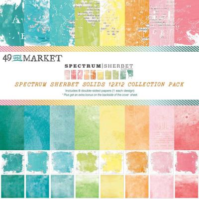 49 and Market Spectrum Sherbert Designpapiere - Collection Pack Solids