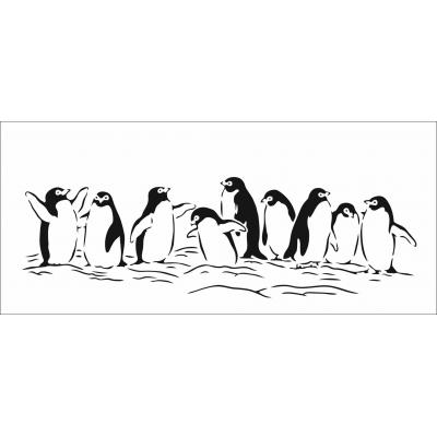 The Crafter's Workshop Stencil - Penguins