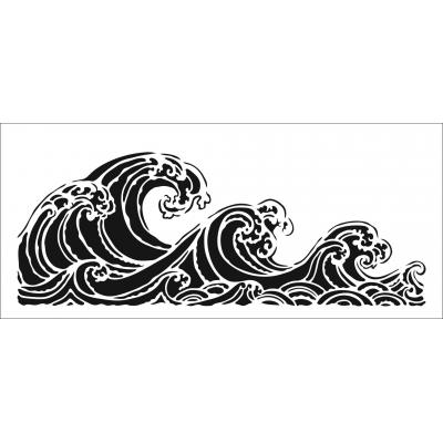 The Crafter's Workshop Stencil - Ocean Waves