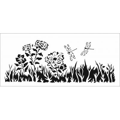 The Crafter's Workshop Stencil - Meadow