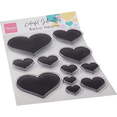 Marianne Design Clear Stamps - Basic Hearts
