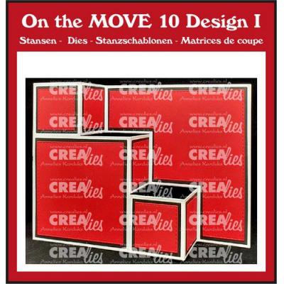 Crealies On The Move Design Stanzschablonen - Treppenkarte