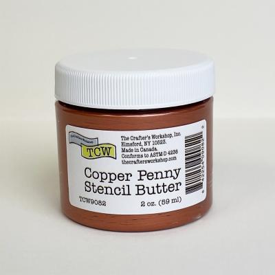The Crafter's Workshop Mixed Media Paste - Copper Penny Stencil Butter