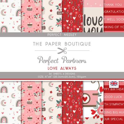 The Paper Boutique Perfect Love Always Designpapier - Decorative Papers